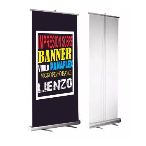 Pendones Roll Up personalizados para promocionar tu marca de manera impactante